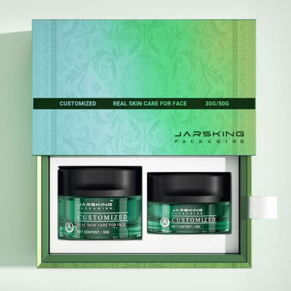 Customized Modern Skincare Cosmetic Glass Bottle Jar Packaging