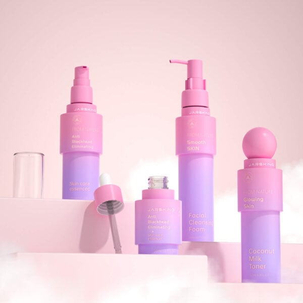 PET Empty Bottles for Sustainable Skincare Cosmetic Collection