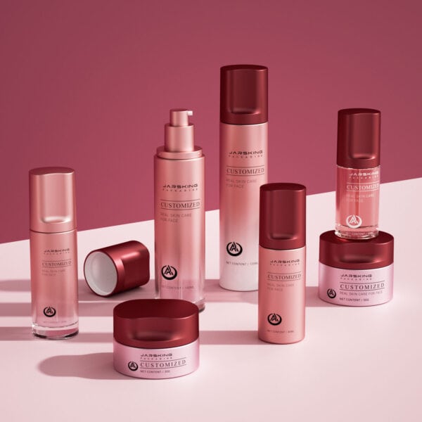 Customized Modern Skincare Cosmetic Glass Bottle Jar Packaging