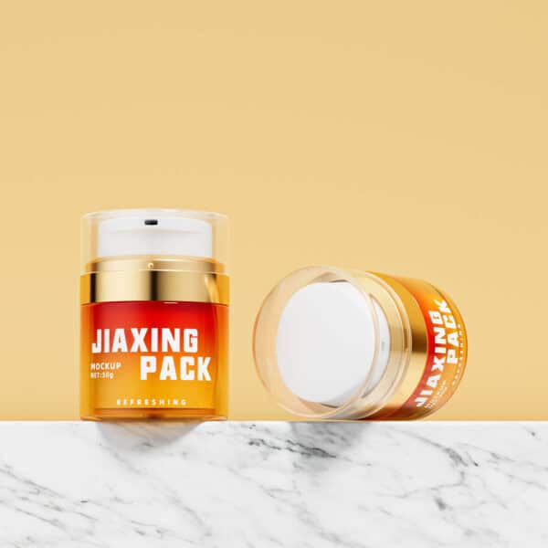 Refillable Lotion Plastic Airless Jar 30g 50g