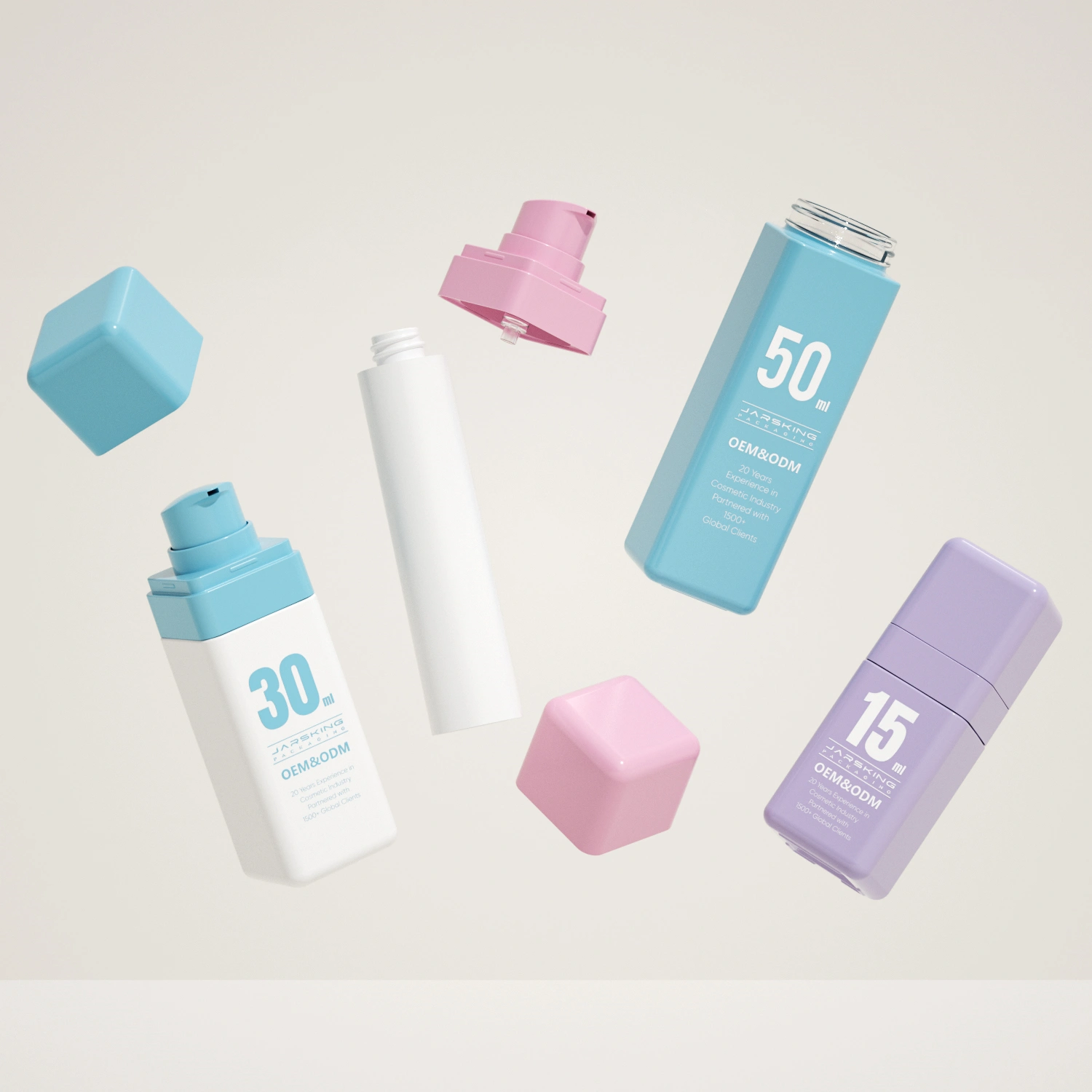skin care pump bottle