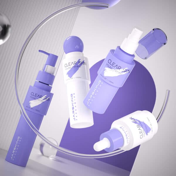 PET Empty Bottles for Sustainable Skincare Cosmetic Collection