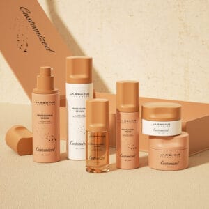 Customized Modern Skincare Cosmetic Glass Bottle Jar Packaging