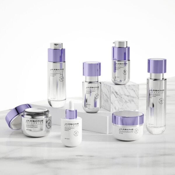 50g 100ml Luxury Custom Skincare Packaging Glass Bottle and Jar
