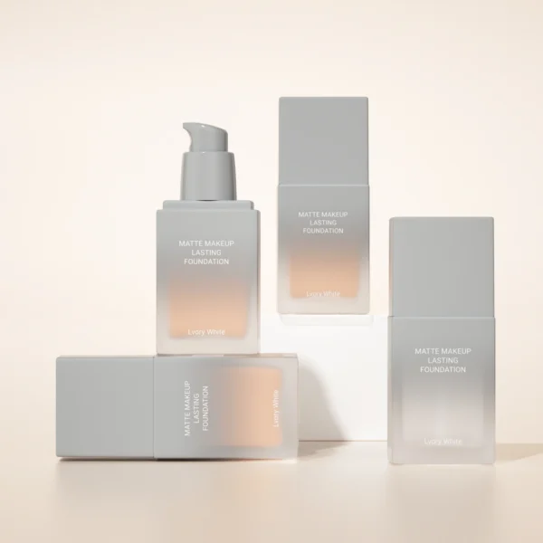 Flat Square Foundation Empty Bottle