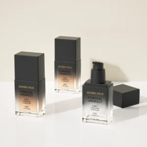 Flat Square Foundation Empty Bottle