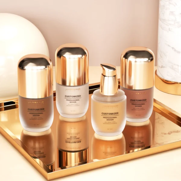 Luxury Custom Cosmetics Lotion Foundation Bottle Packaging