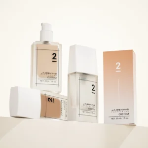 Square Foundation Glass Bottle with Pump