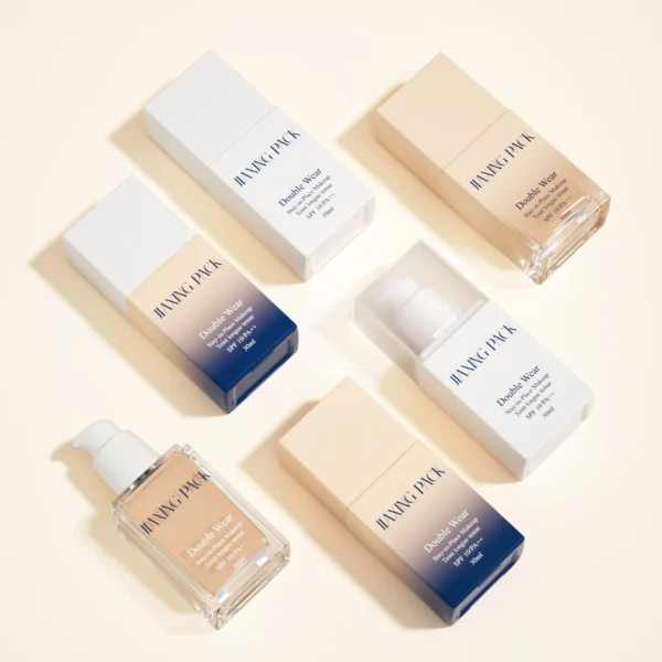 Flat Square Foundation Empty Bottle