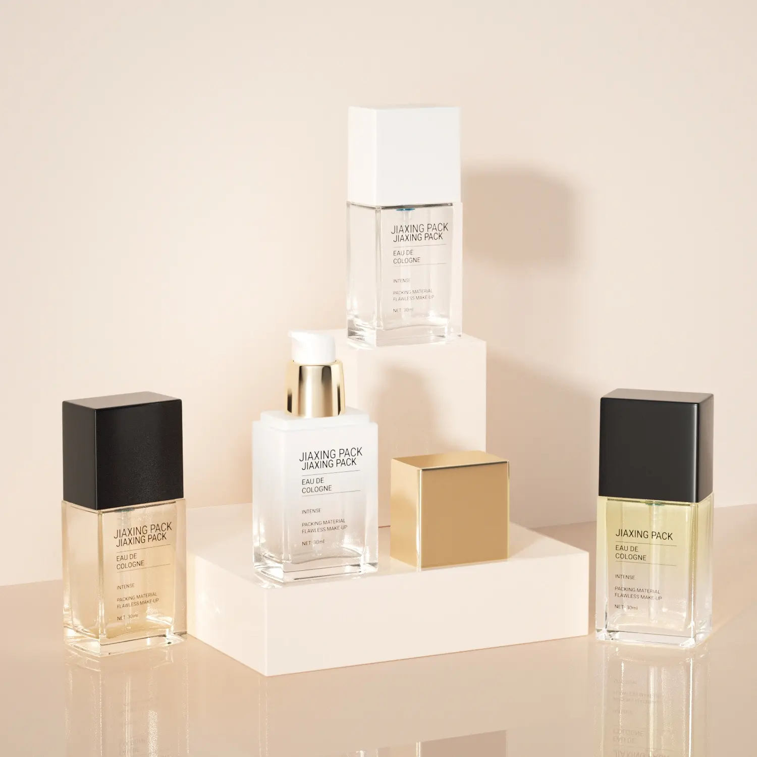 Glass Foundation Bottles