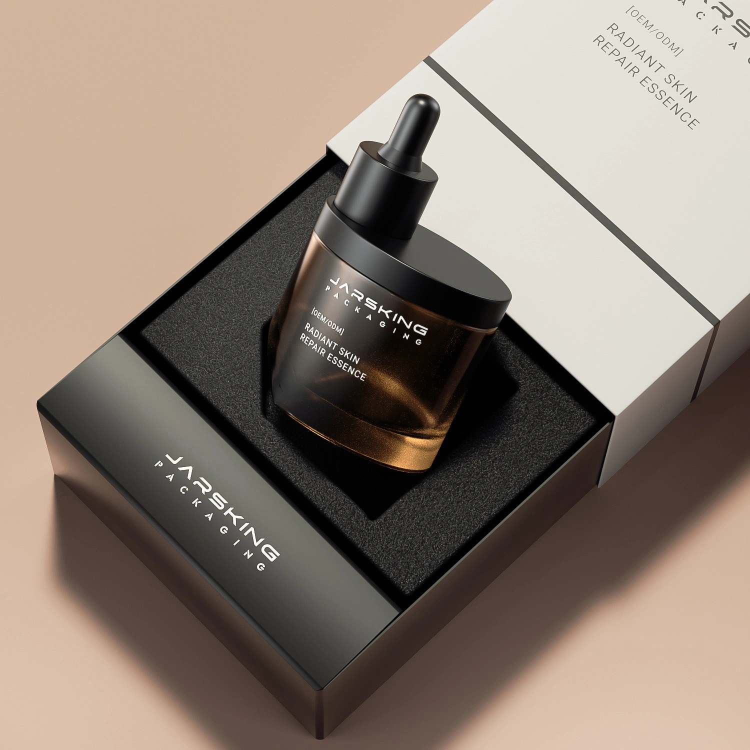 Heavy base glass serum bottles