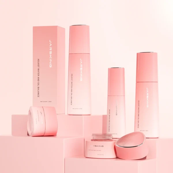 makeup with pink packaging