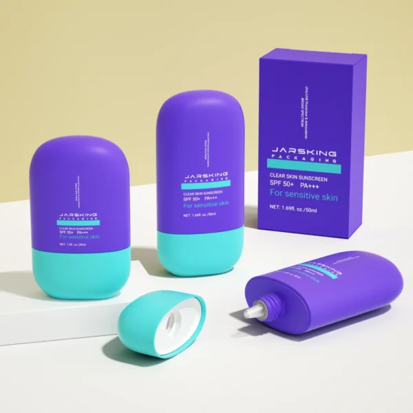 blue sunscreen bottle