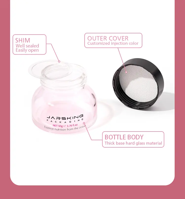 durable glass skincare containers