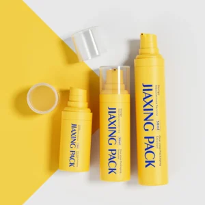 empty shampoo bottles with pump