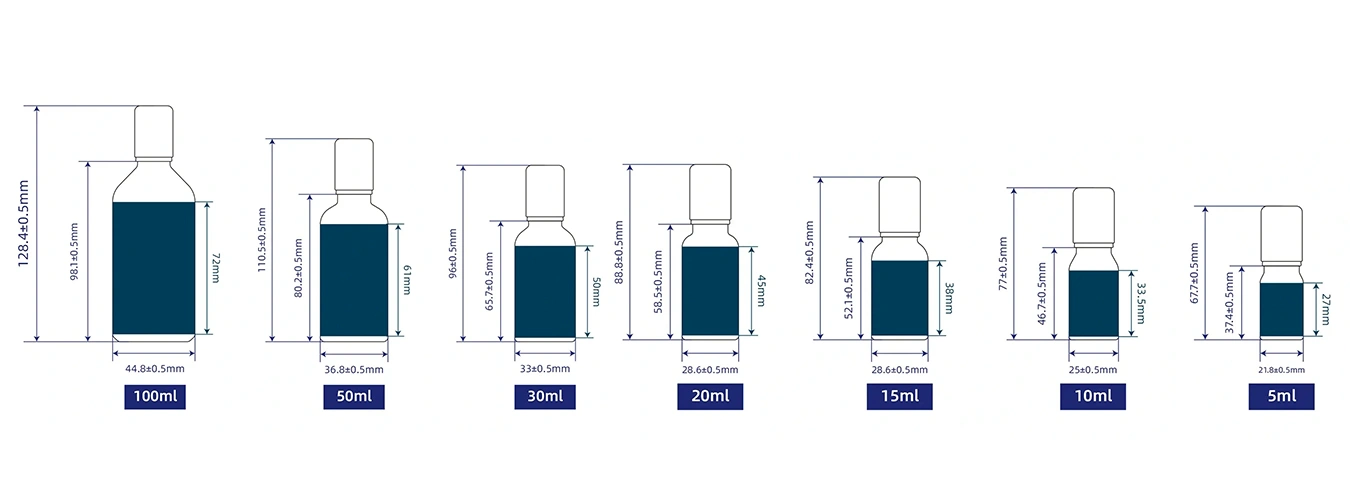 roller bottles size