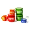 strawberry apple peach body scrub jar packaging