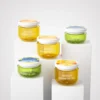 transparent wide mouth jar for scrub and cream