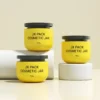 wide mouth body scrub jar for easy access