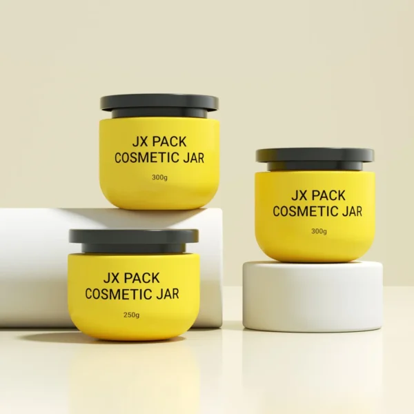 wide mouth body scrub jar for easy access
