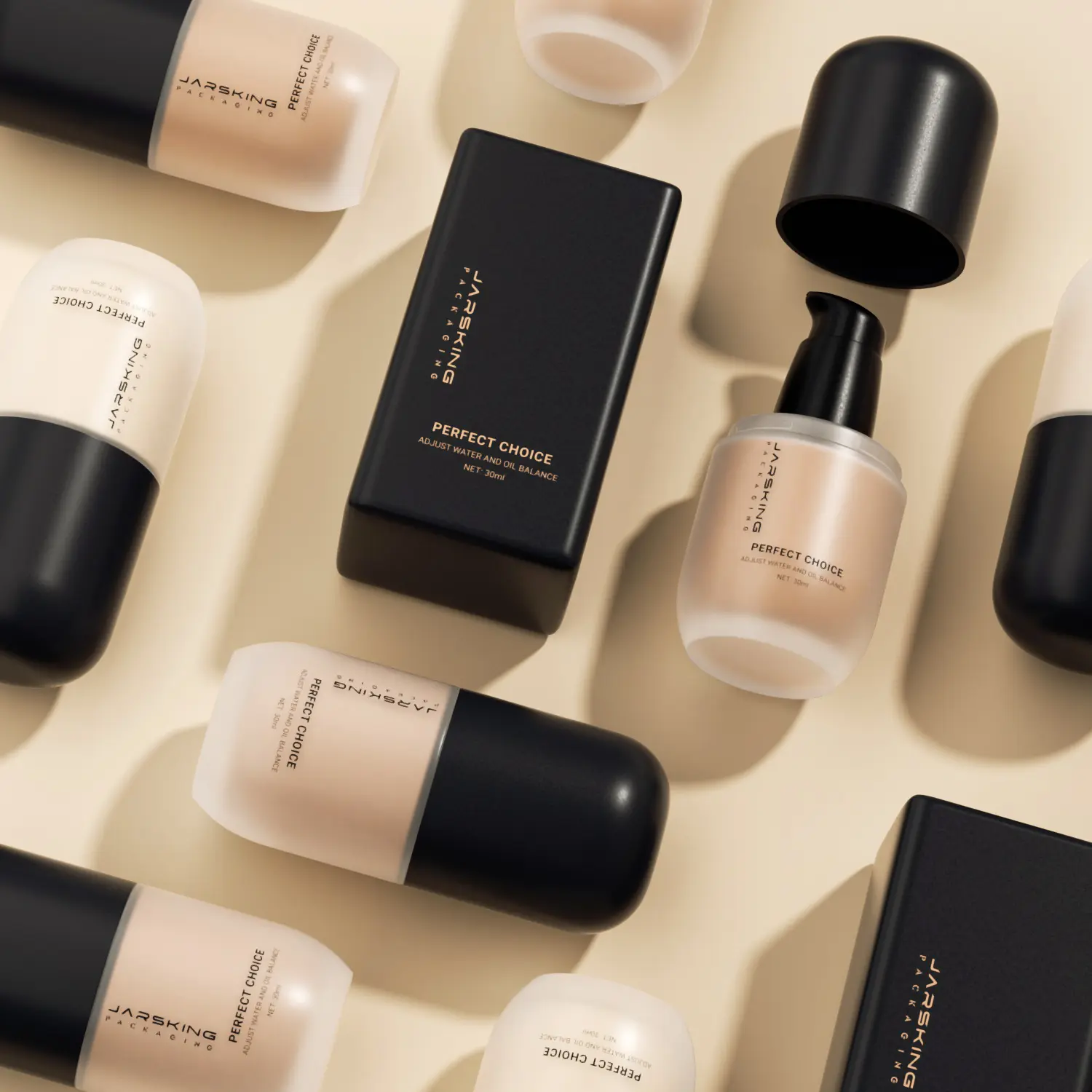 Customized liquid foundation packaging