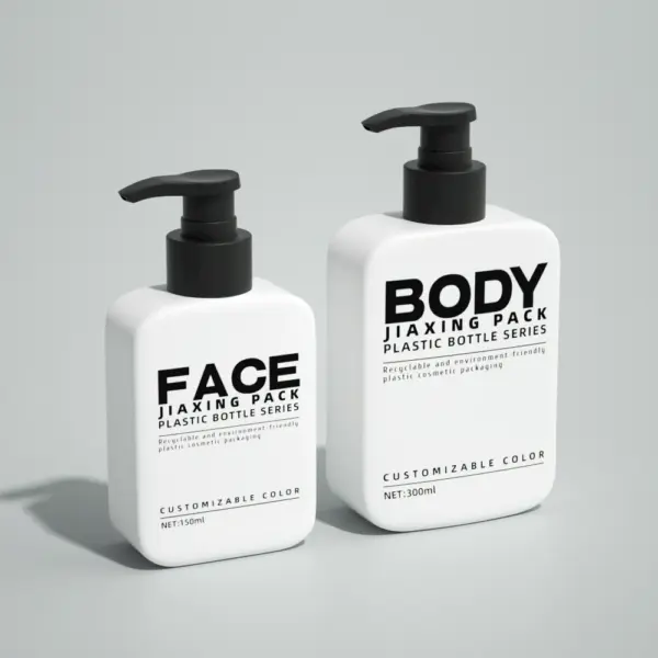 empty shampoo bottles