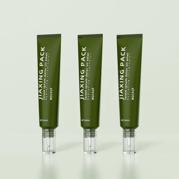 china square tube design cosmetic bottle