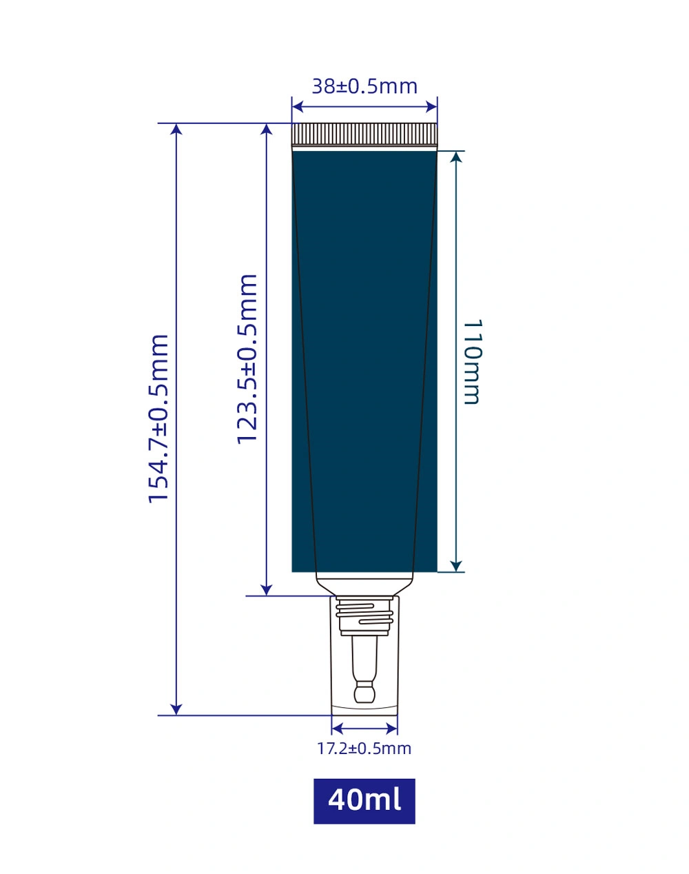 cosmetic tube label