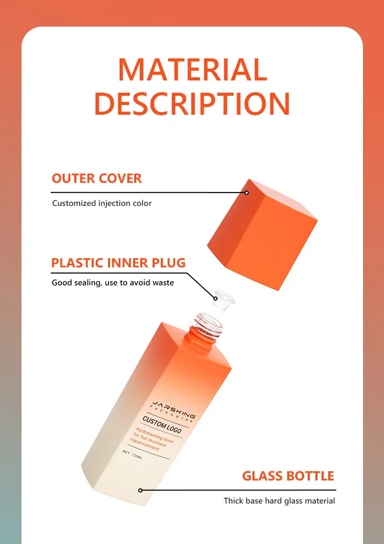 facial toner packaging with custom design