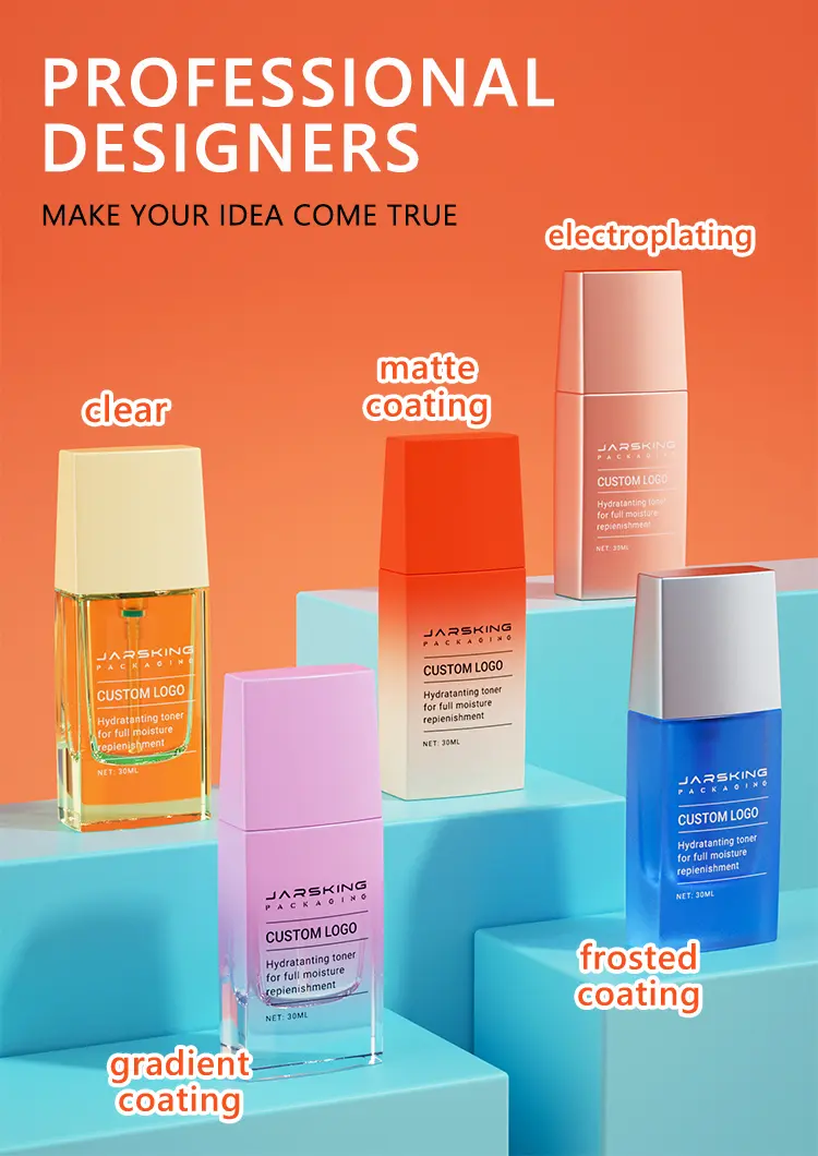 OEM cosmetic packaging in glass