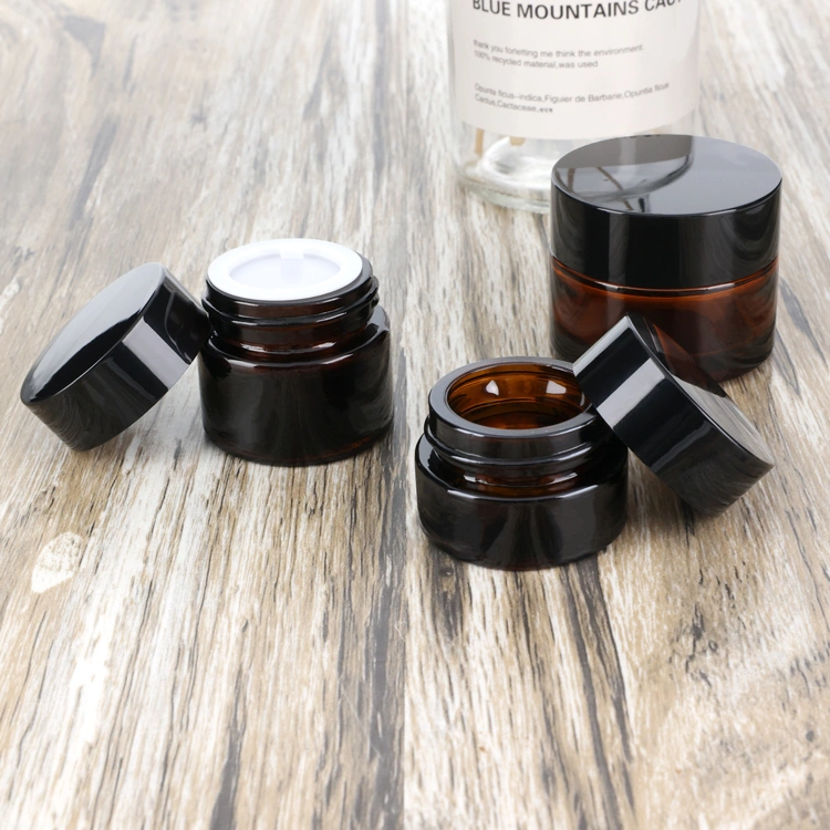 Amber Glass Jars