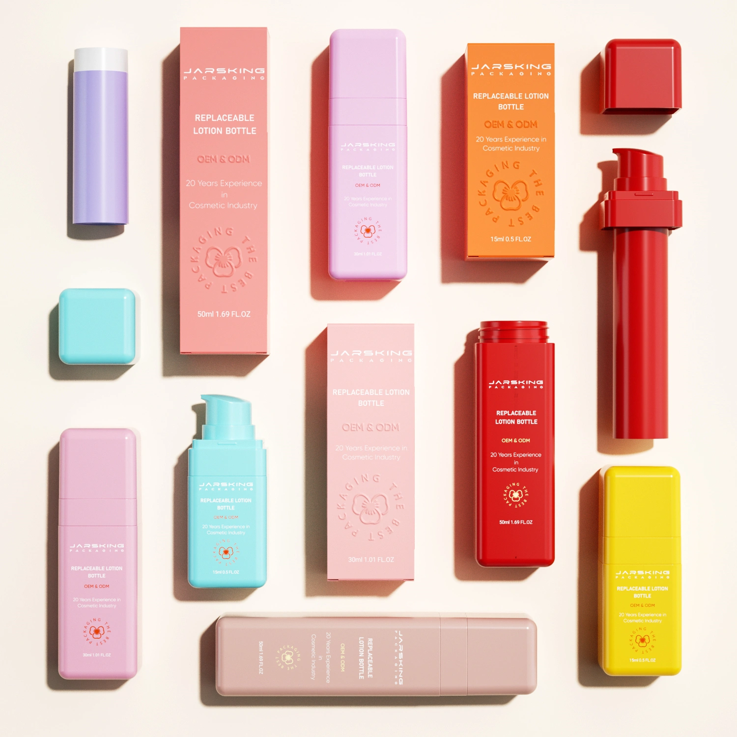 custom skincare bottles