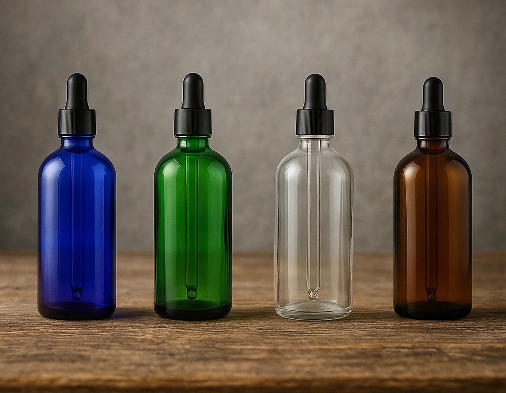 empty serum bottle with dropper