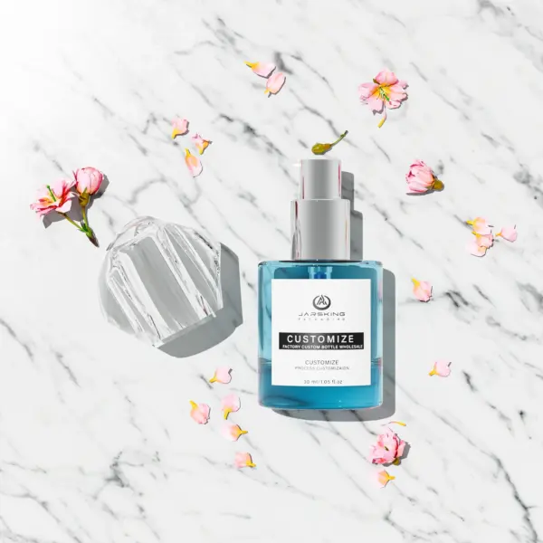 frosted serum bottle