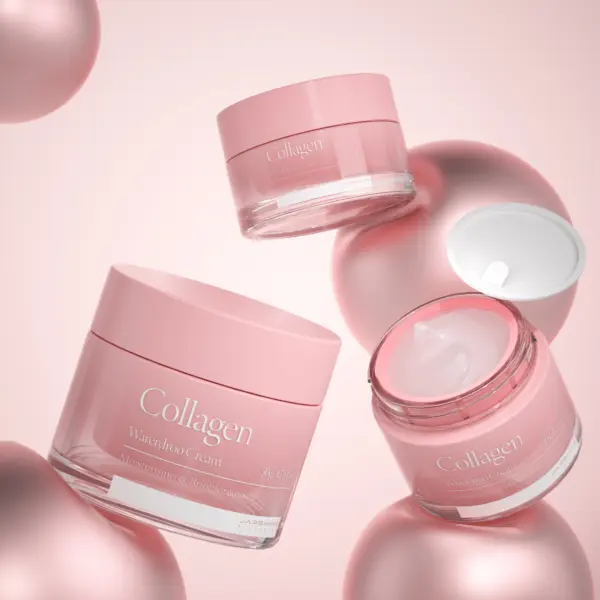 glass face cream jars