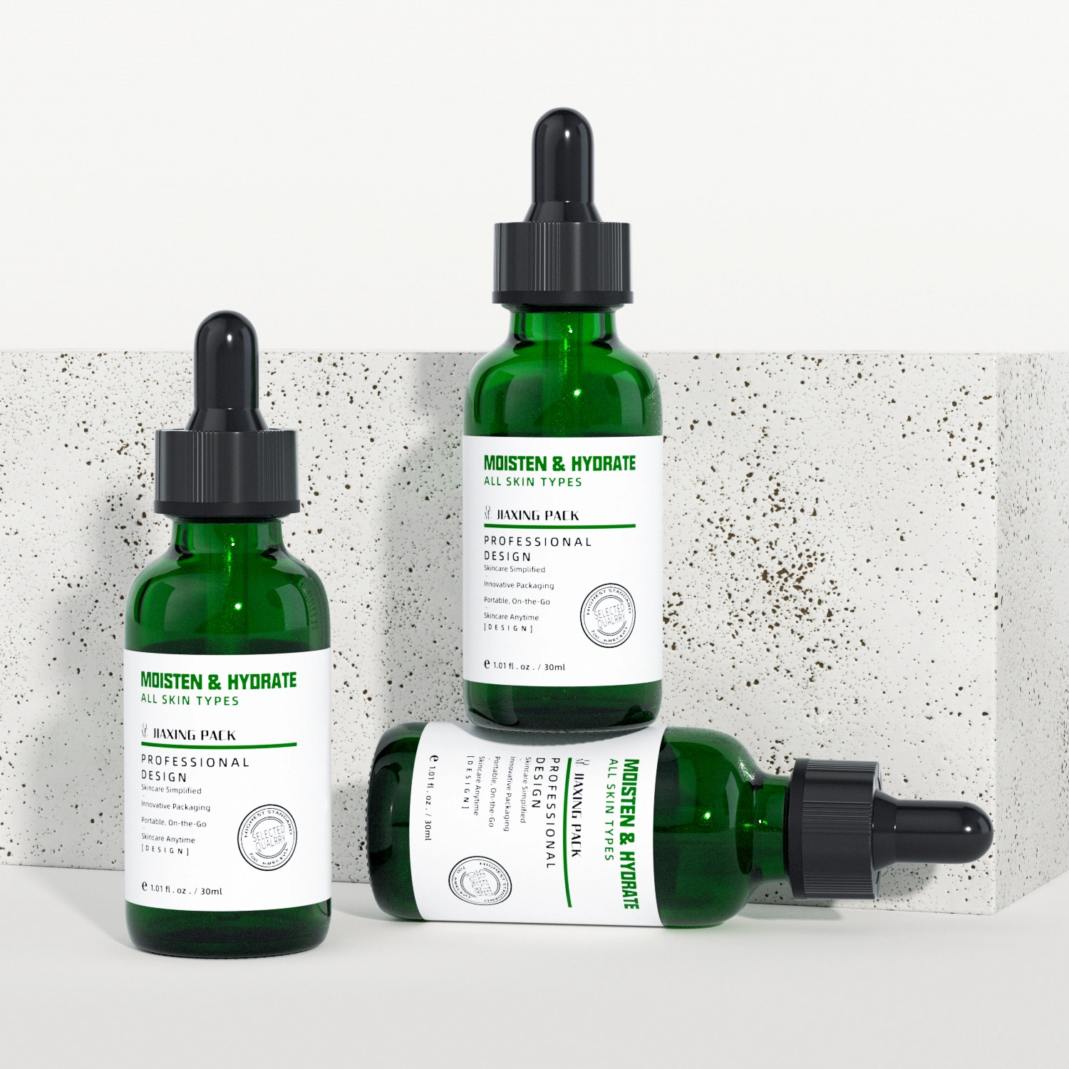 green serum bottle