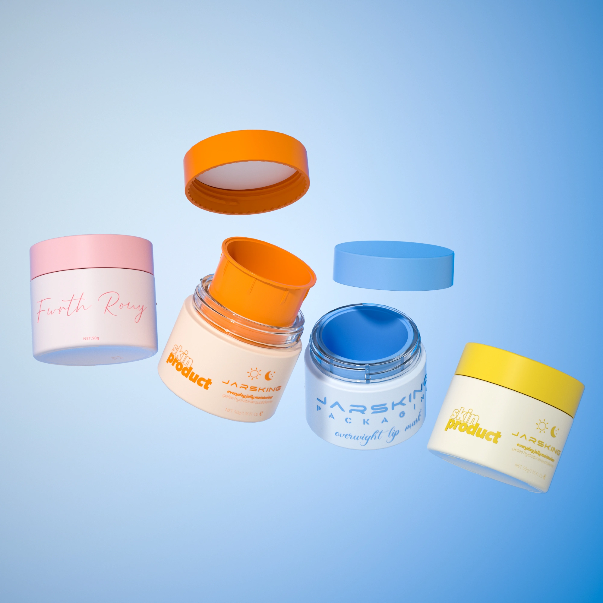 round cream jar