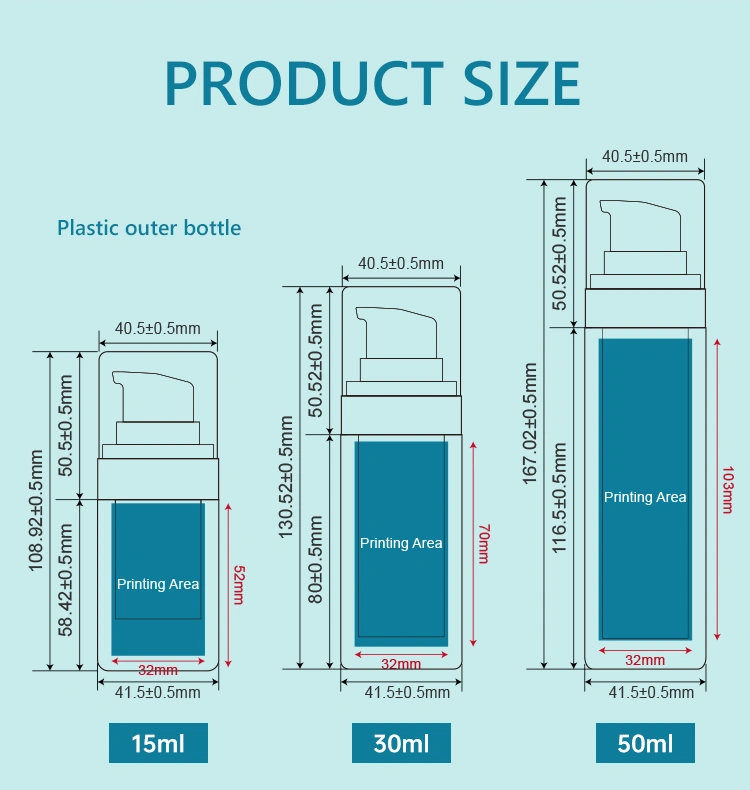 skin care pump bottle