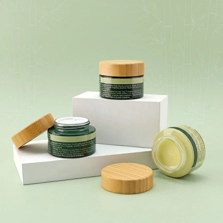 glass jar with bamboo lid