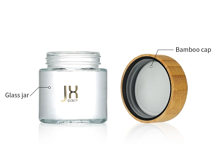glass storage with bamboo lids