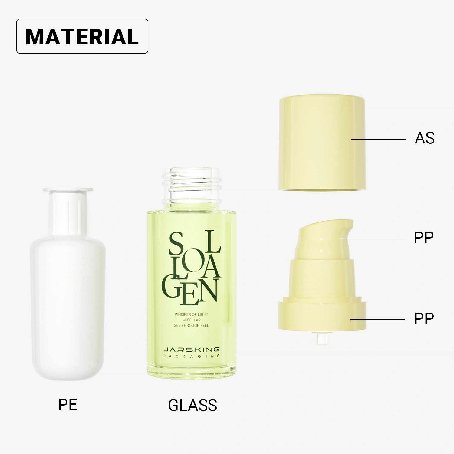 B2B supplier for luxury plastic bottles