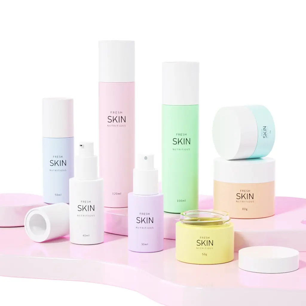 bamboo glass skincare packaging