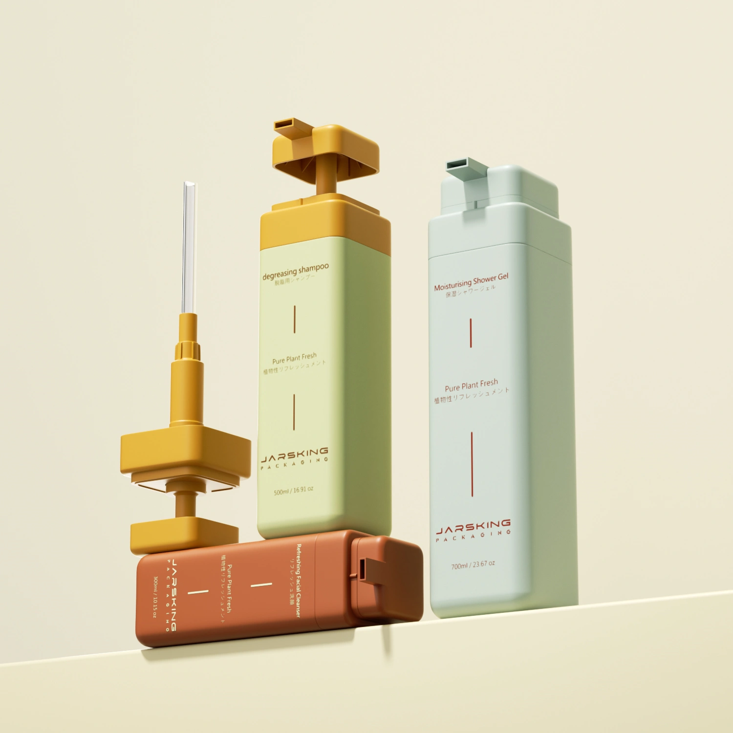 pump bottles for shampoo