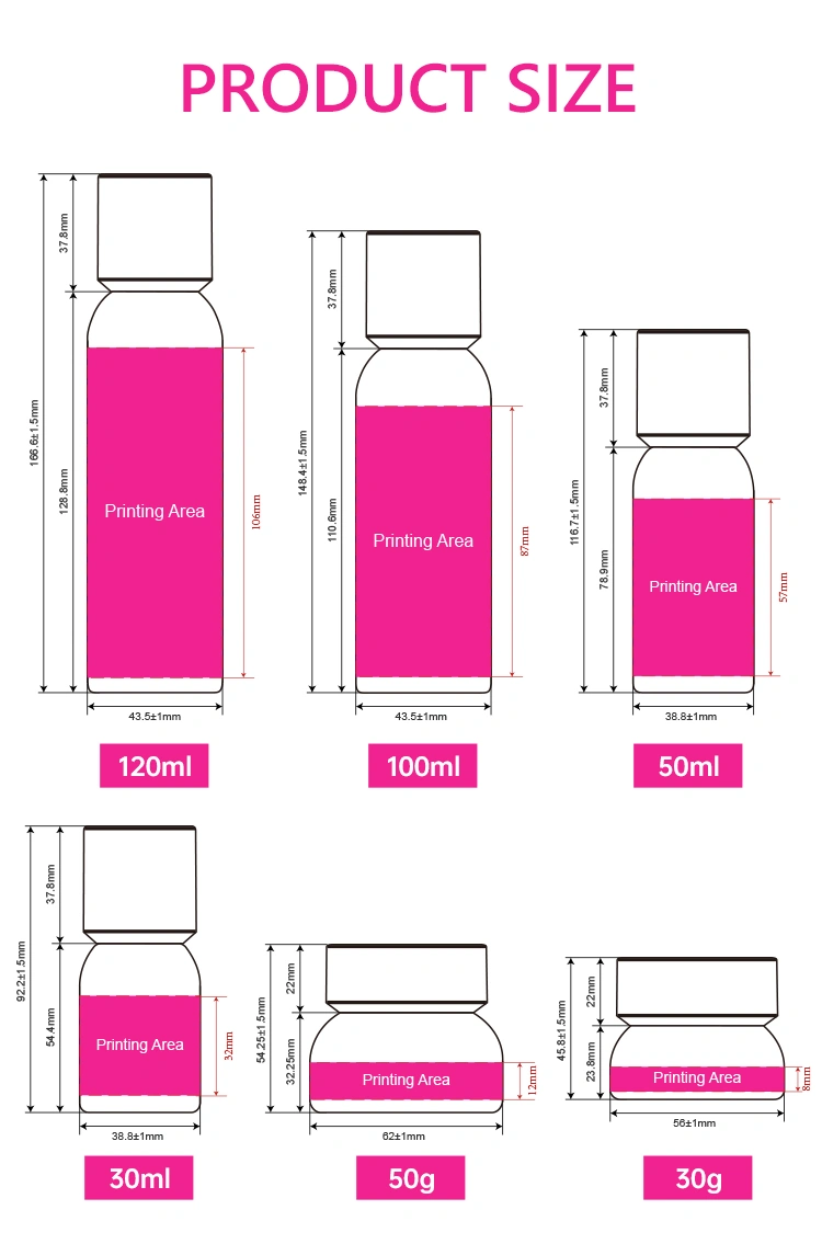 Bright color plastic cosmetic lids