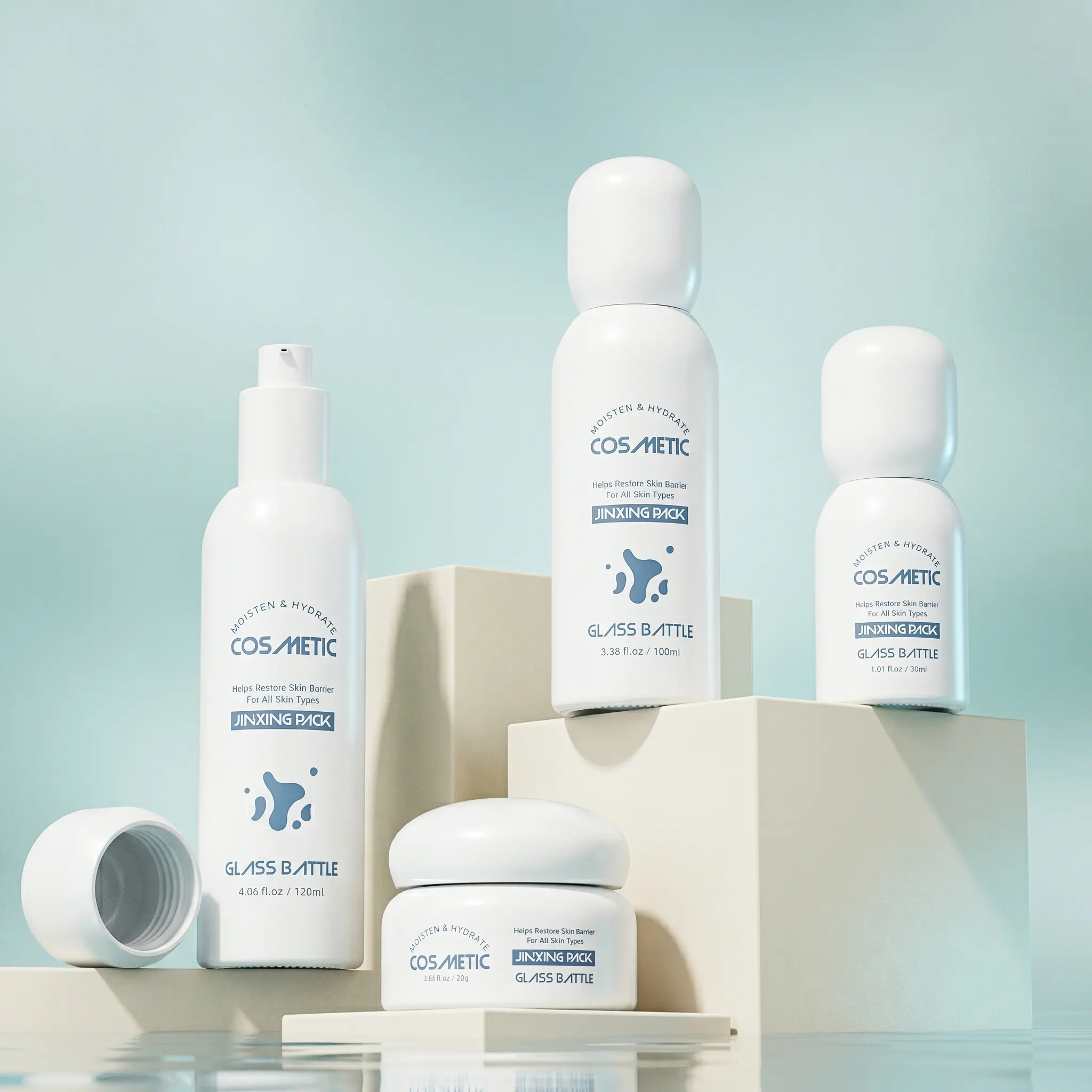 Clean beauty cosmetic packaging