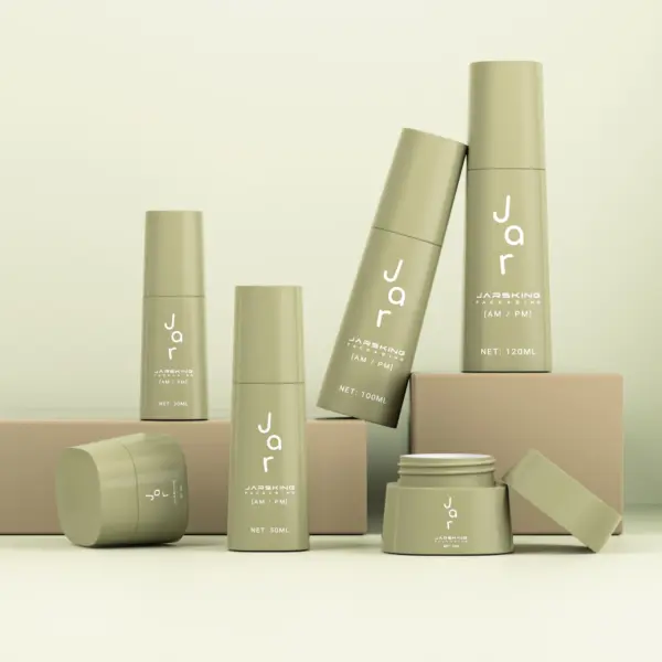 Color coated cosmetic bottles