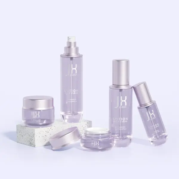 empty skincare bottles