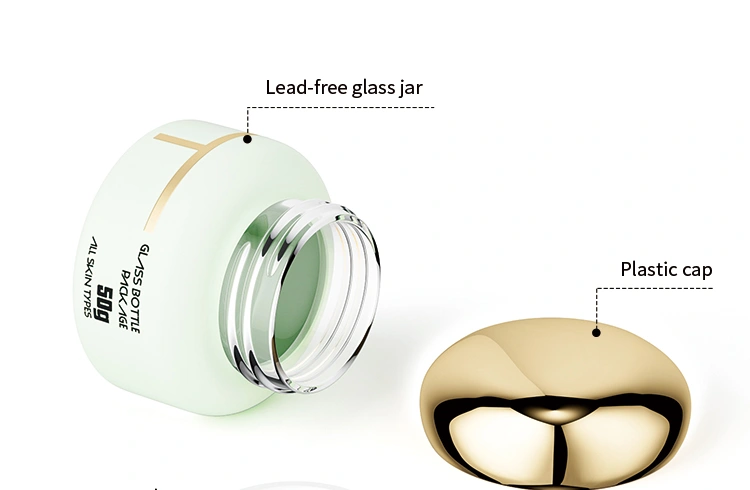 Frosted glass skincare packaging