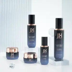 Gradient glass cosmetic containers