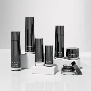 Black gradient cosmetic bottle supplier